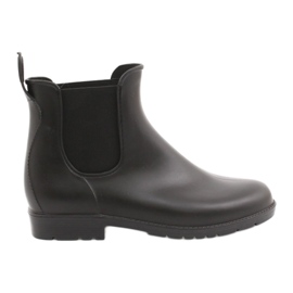 American Club Bottes noires pour femmes, bottes mates kal15 / 22