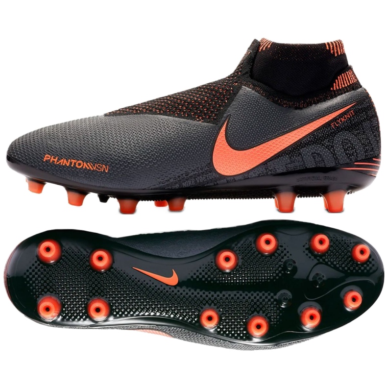 Chaussures de football Nike Phantom Vsn Elite Df Ag Pro M AO3261-080 blanche le noir