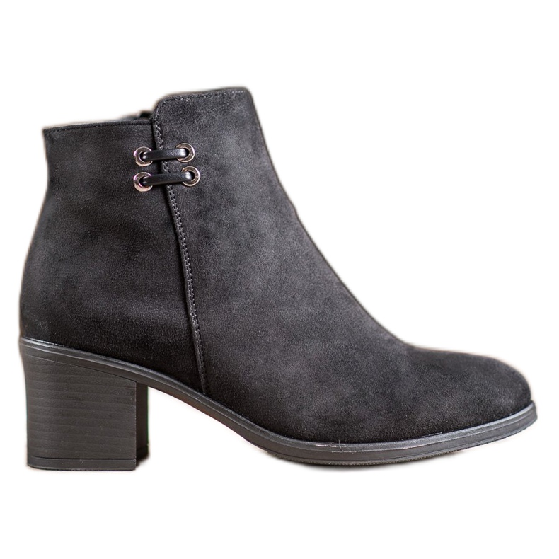 Clowse Bottines noires sur un poteau le noir