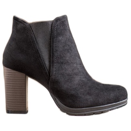SHELOVET Bottines à enfiler sur un poteau noir