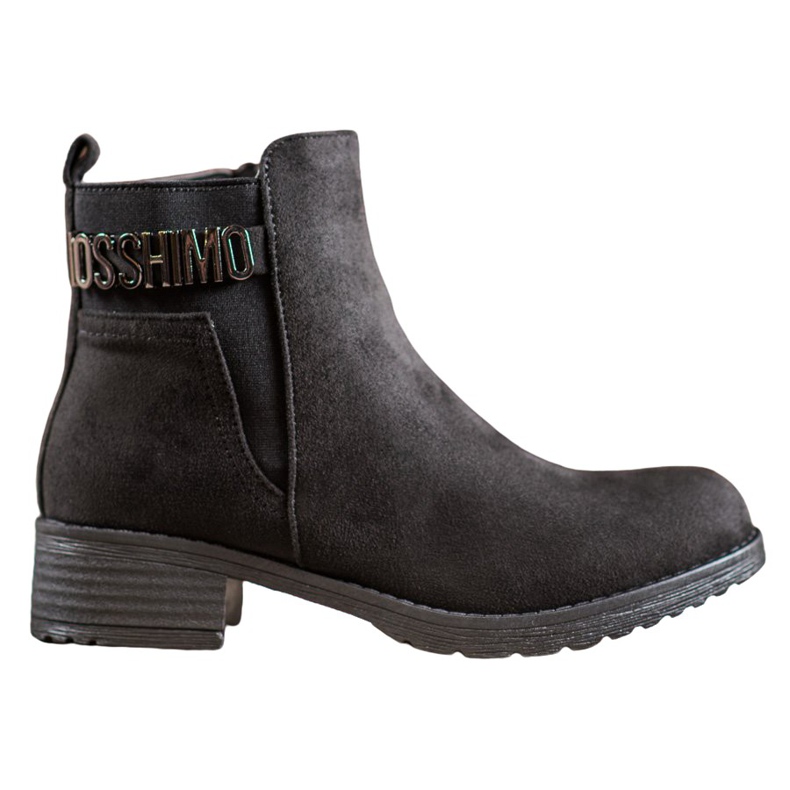 Super Me Bottes en daim à la mode le noir