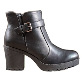 Bella Paris Bottes Avec Boucle noir