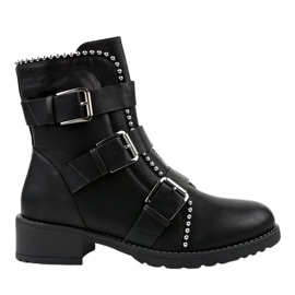 Bottes isolées plates noires Z149