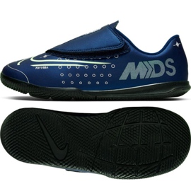 Chaussures d'intérieur Nike Mercurial Vapor 13 Club Mds Ic PS (V) Jr CJ1176-401 bleu marin bleu marin
