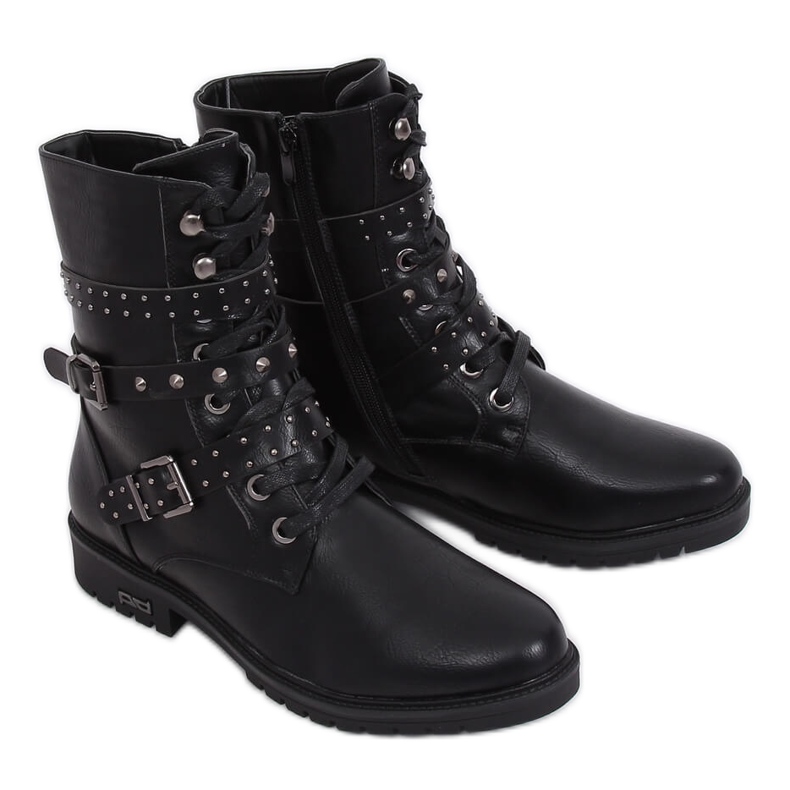 Bottes militaires noires 1952-11 Noir le noir
