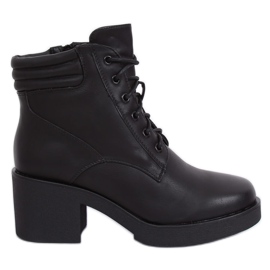 Bottines noires à semelles épaisses 2097 Noir le noir