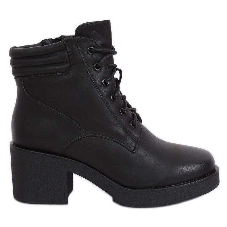 Bottines noires à semelles épaisses 2097 Noir le noir