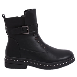 Bottes militaires noires isolées noir 1946-9 Noir le noir