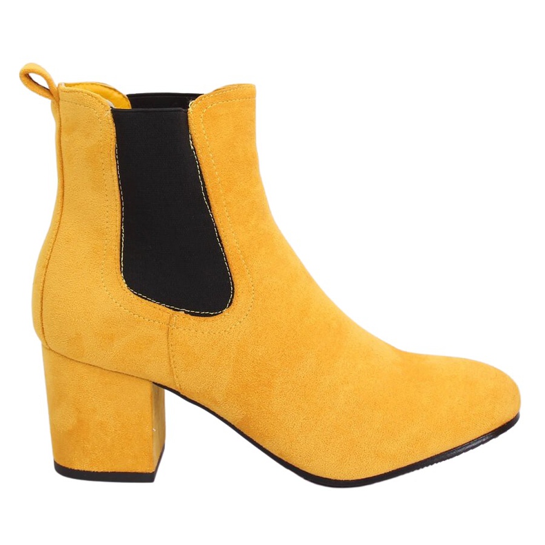 Bottines Chelsea jaunes, jaune 2208-132 Jaune