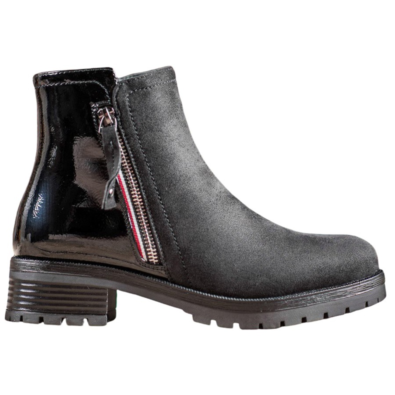 SHELOVET Travailleurs avec fermeture éclair ornée le noir