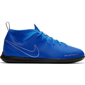 Nike Phantom Vsn Club Df Ic Jr AO3293 400 chaussures de football bleu bleu