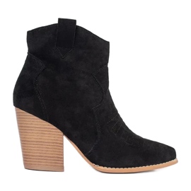 Cow-girls sur le poste noir