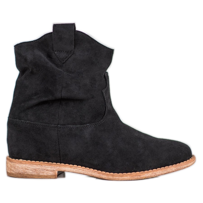 Bella Paris Bottes de cowboy sur un coin le noir Bella Paris Bottes de cowboy sur un coin le noir