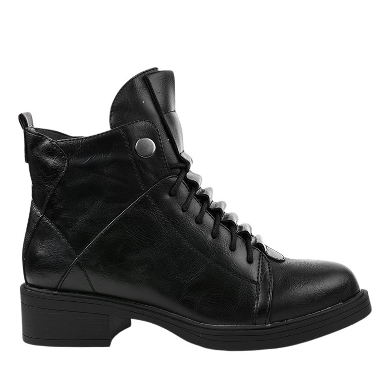 Bottes isolées plates noires CR-3366 le noir