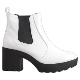 Weide Bottes Chelsea à la mode blanche Weide Bottes Chelsea à la mode blanche