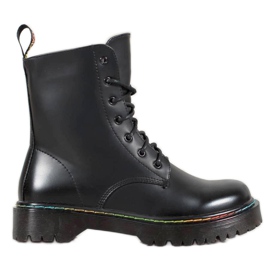 Bella Paris Travailleurs lacés noir