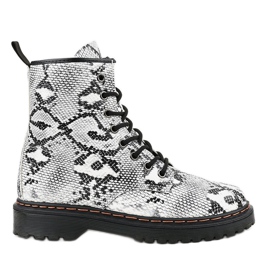 Bottes isolées serpent DJH01-1 blanche le noir
