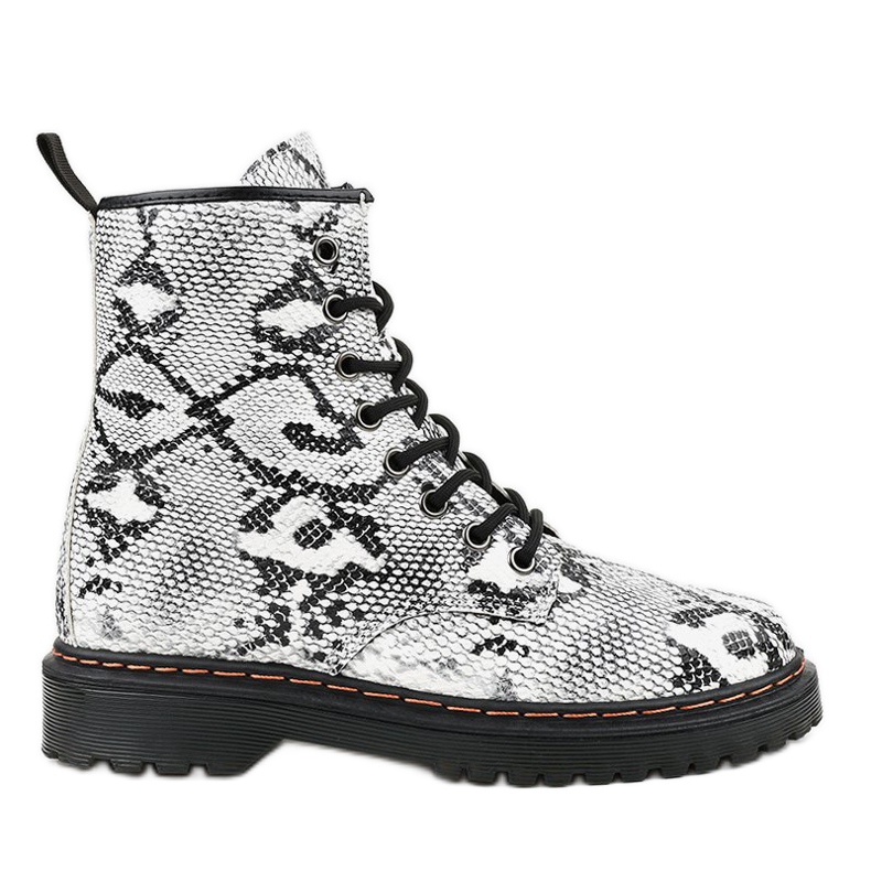Bottes isolées serpent DJH01-1 blanche le noir
