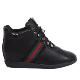 Chaussures noires sur un coin caché K1833909 Negro