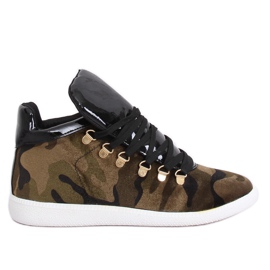 Baskets en velours K1834206 Camouflage multicolore vert