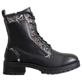 Seastar Imprimé serpent à lacets noir