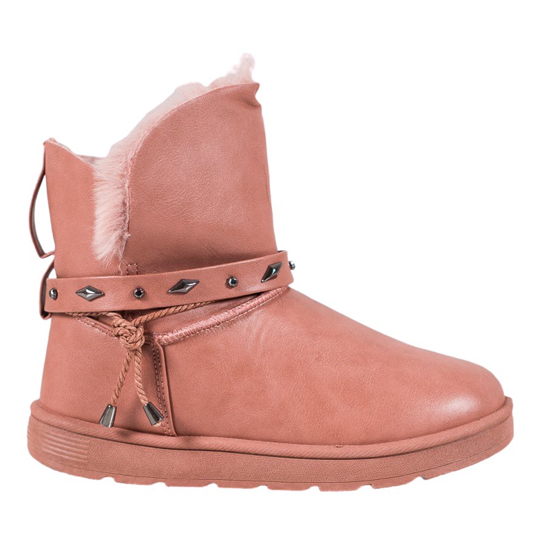 SHELOVET Mukluki avec cuir écologique rose SHELOVET Mukluki avec cuir écologique rose