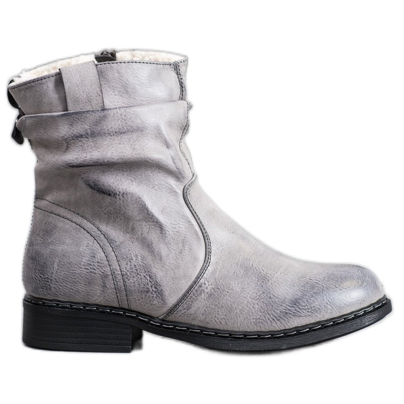Super Me Bottes de cowboy chaudes gris Super Me Bottes de cowboy chaudes gris