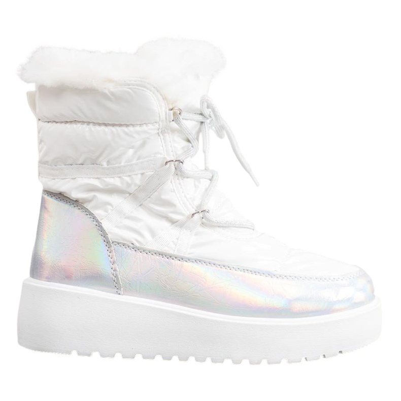 Bella Paris Bottes de neige à la mode blanche Bella Paris Bottes de neige à la mode blanche