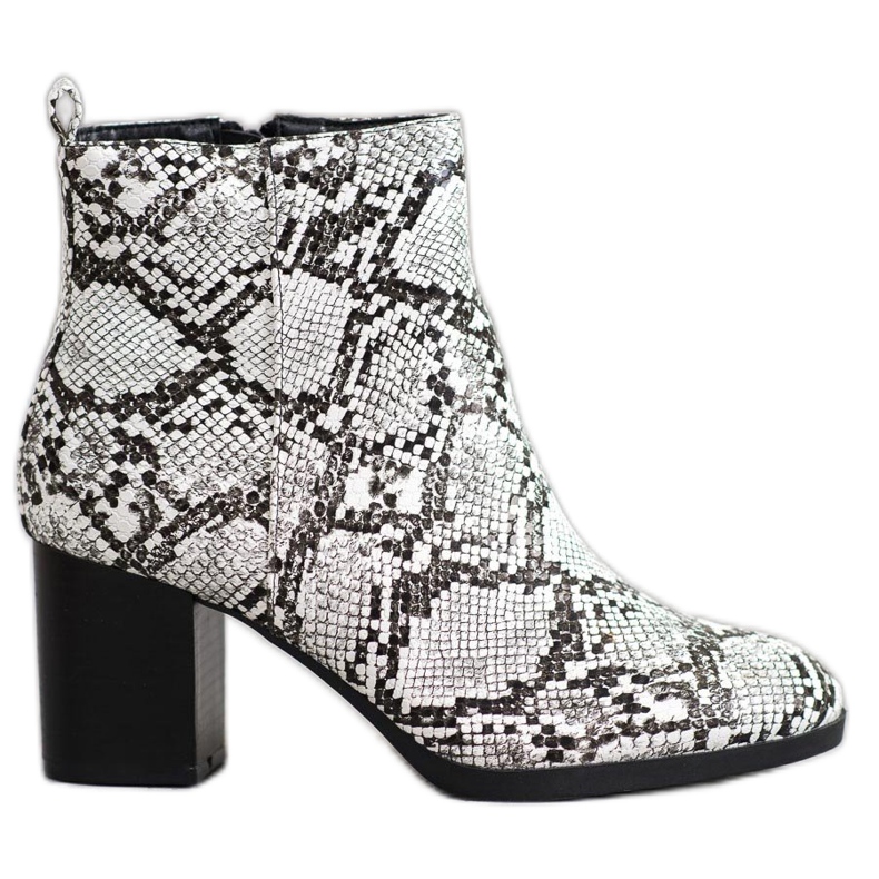 Weide Bottines à imprimé serpent multicolore
