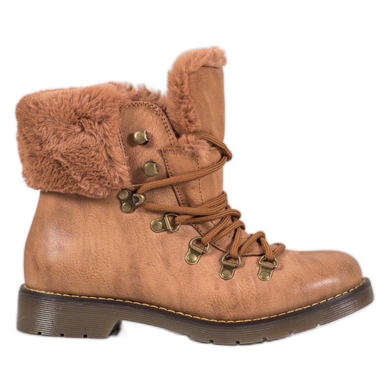 Forever Folie Bottes Avec Fourrure brun