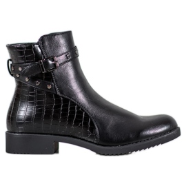 J. Star Bottes noires chaudes le noir J. Star Bottes noires chaudes le noir