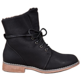 Queentina Trappeurs élégants noir