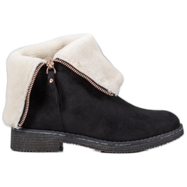 Kayla Bottines en daim le noir