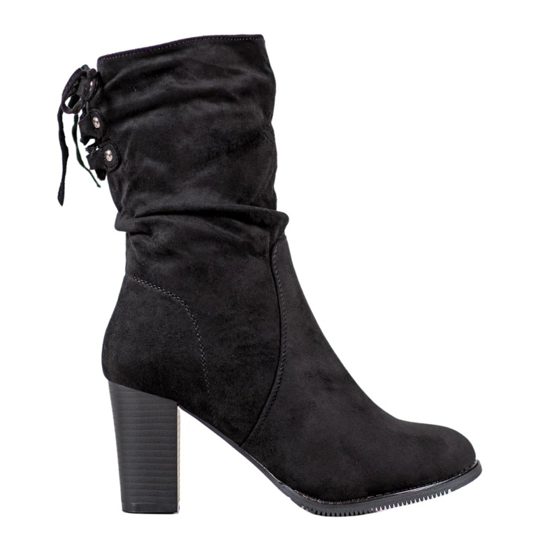 J. Star Bottes hautes noires le noir