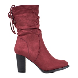 J. Star Bottes hautes bordeaux rouge J. Star Bottes hautes bordeaux rouge