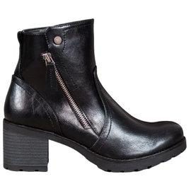SHELOVET Bottines Avec Une Fermeture Éclair noir