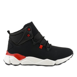 Baskets noires isolées F35-1 le noir