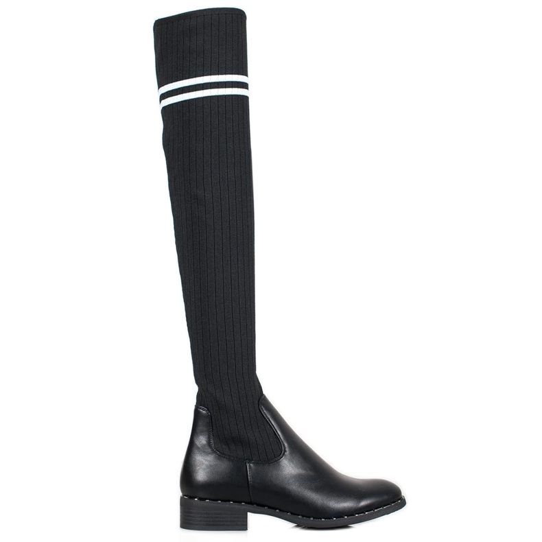 Bestelle Bottes à enfiler à la mode le noir