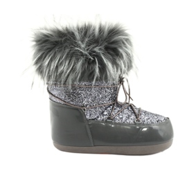 Bottes de neige confortables gris