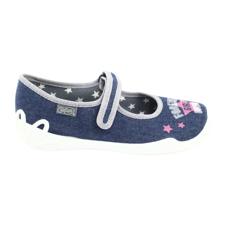 Chaussures pour enfants Befado 114Y369 bleu rose gris