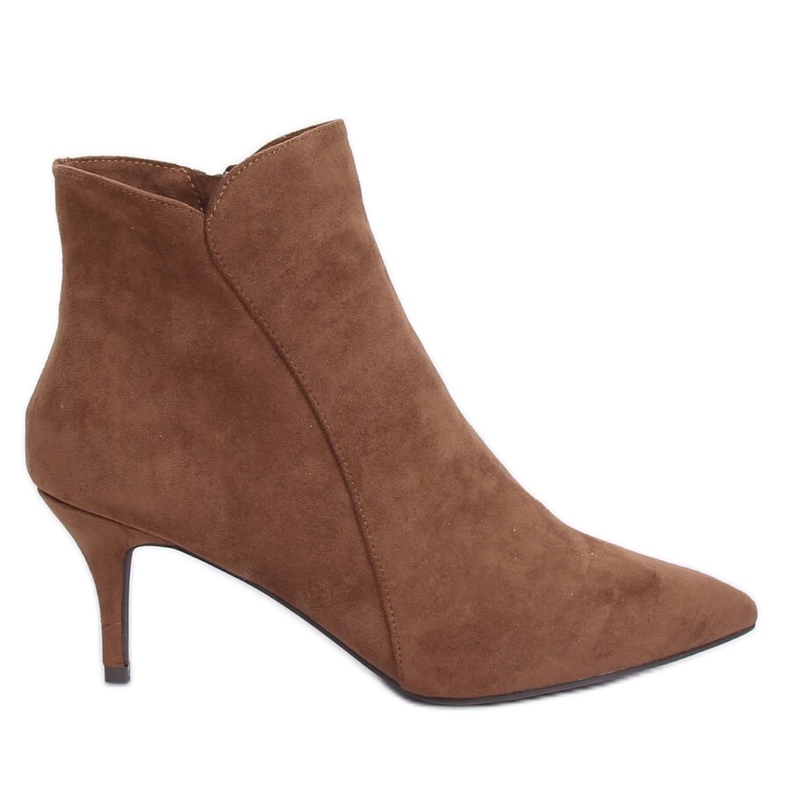 Bottines Marron à Talon Bas K1906806 Taupe brun