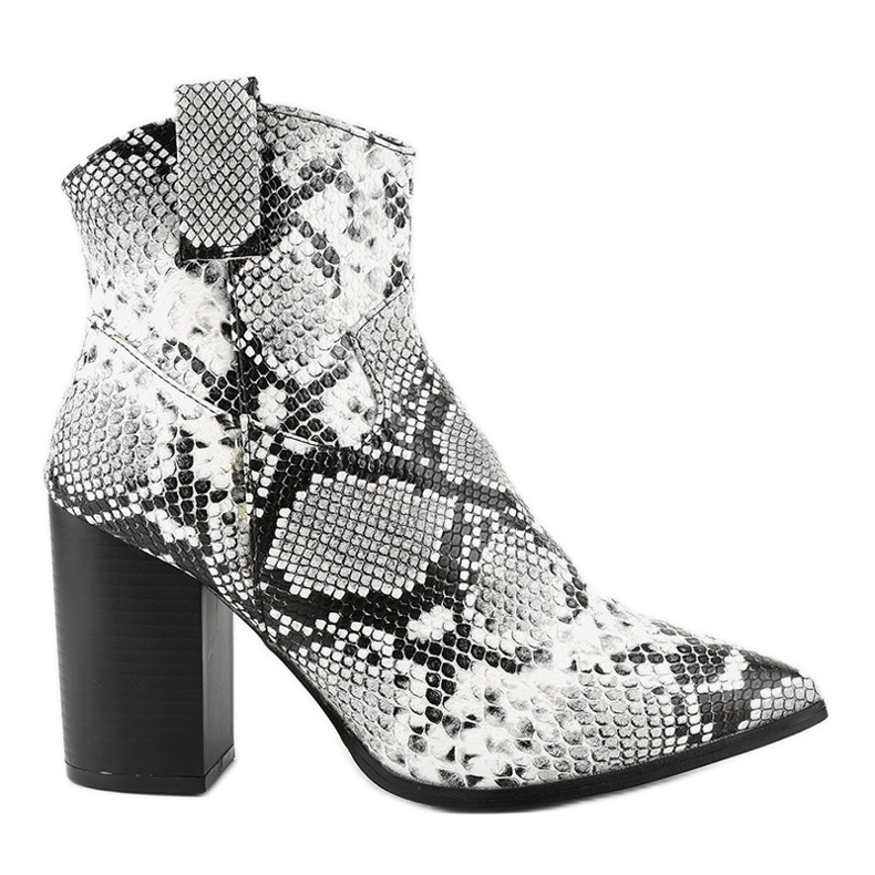 Bottines noires sur le poteau serpent YL20-1 blanche le noir gris Bottines noires sur le poteau serpent YL20-1 blanche le noir gris