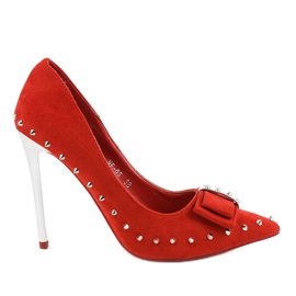 Escarpins rouges sur le talon NF-05