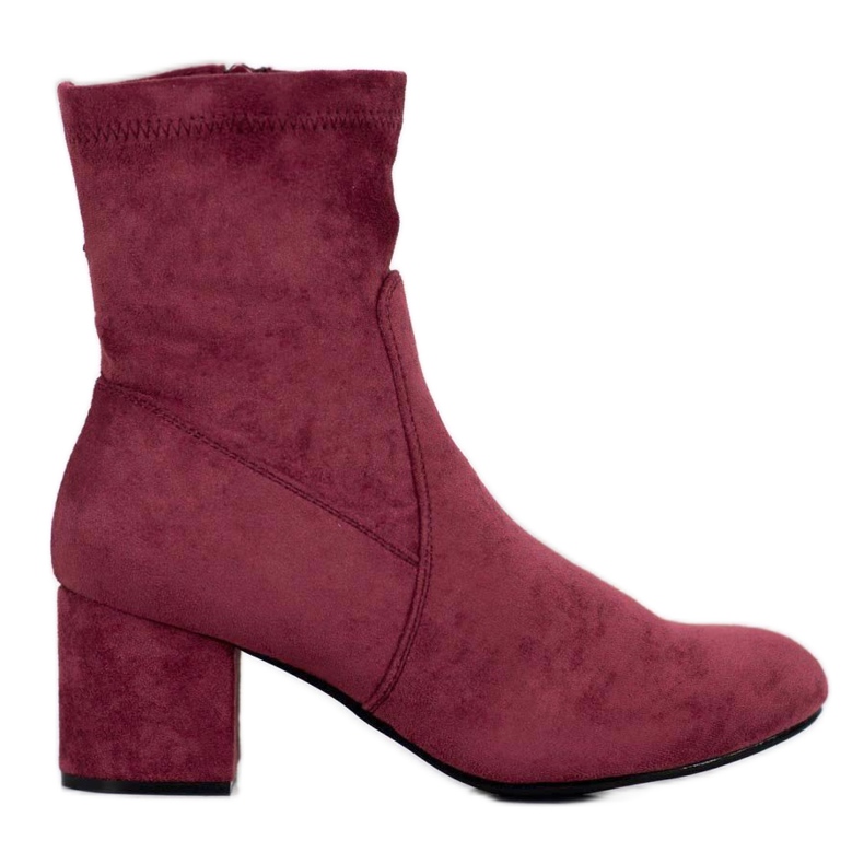 J. Star Bottines bordeaux classiques rouge