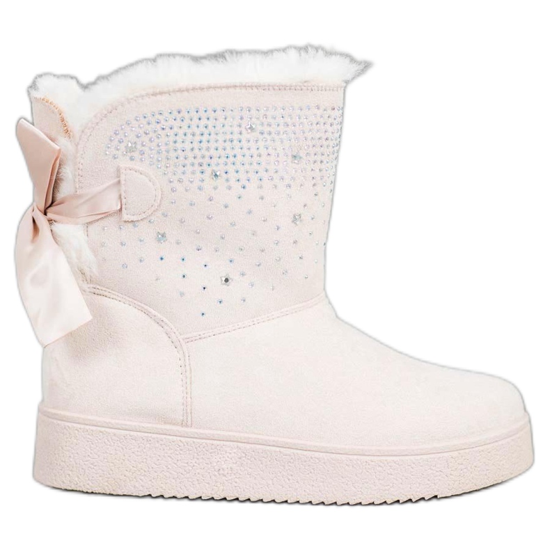 SHELOVET Mukluki avec des cristaux brun