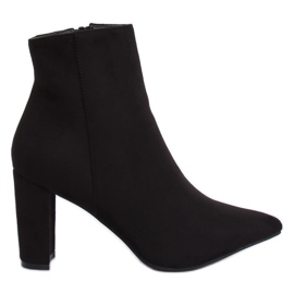 Bottines à talons noires 0-316 Noir
