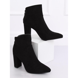 Bottines à talons noires TX-1802 Noir le noir