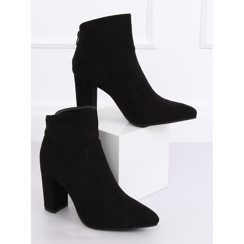 Bottines à talons noires TX-1802 Noir le noir
