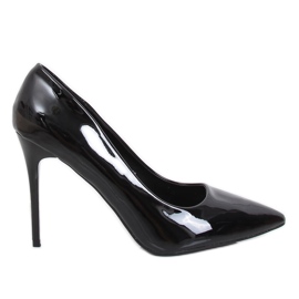 Broches laquées noires 6212-P Noir