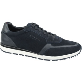 Chaussures Tommy Hilfiger Premium Suede Runner M FM0FM02551 Cki bleu marine